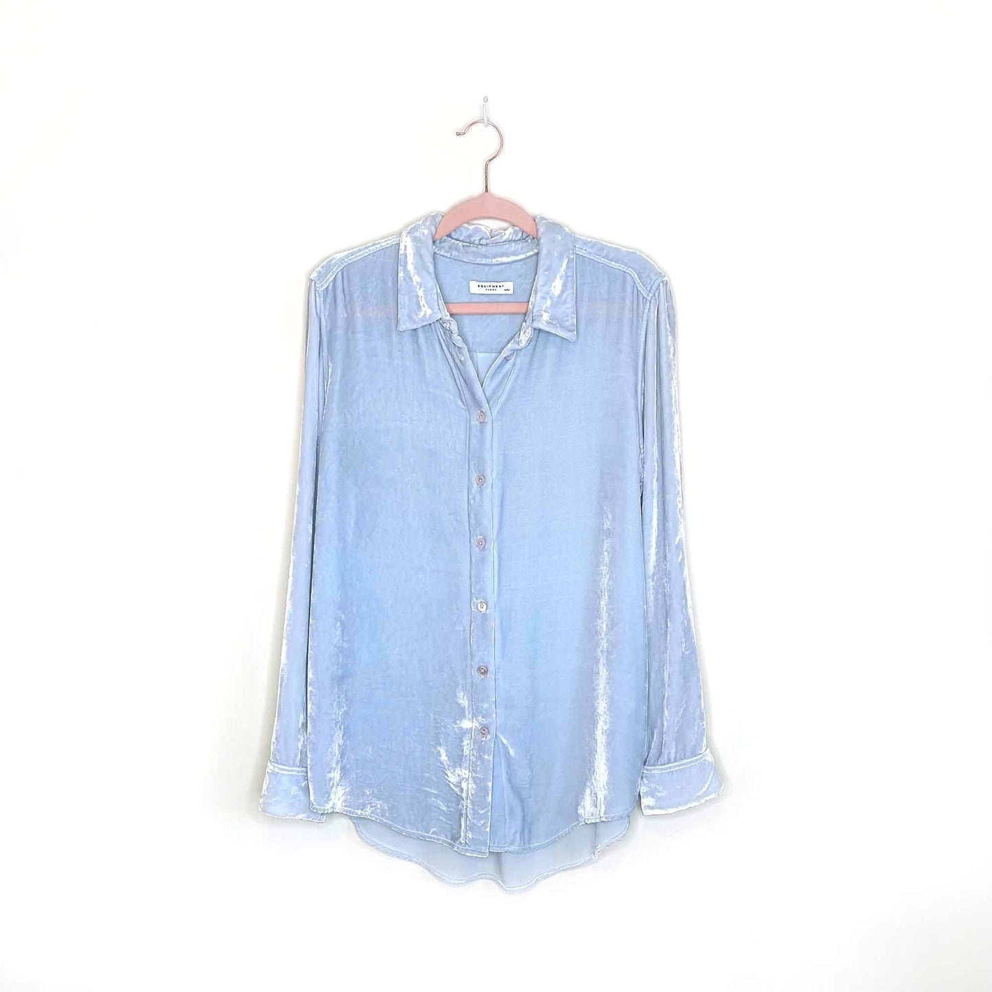 equipment femme bradner velvet shirt - size medium