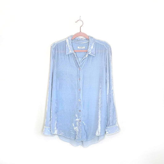 equipment femme bradner velvet shirt - size medium