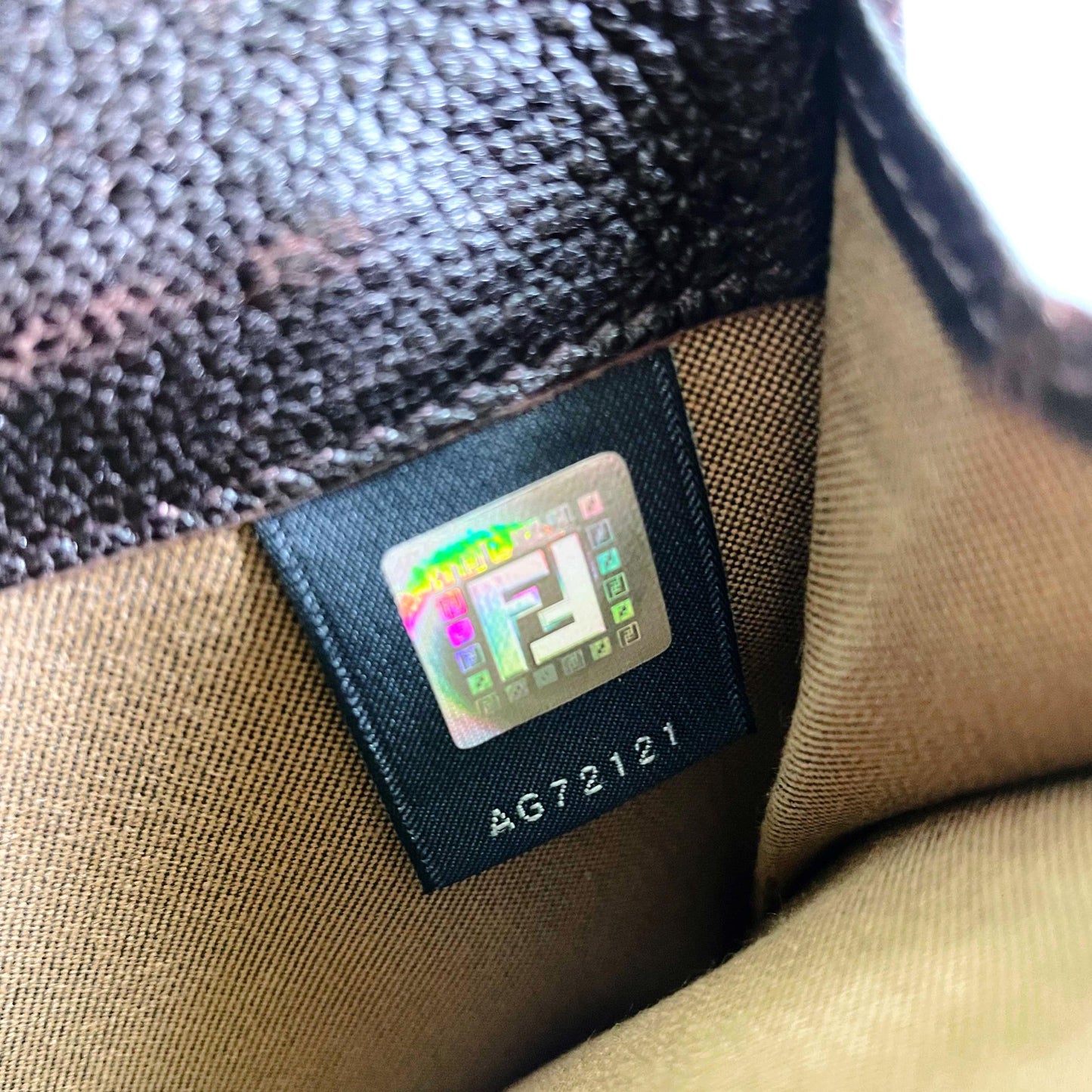 fendi zucca bi-fold snap button wallet with coin pocket