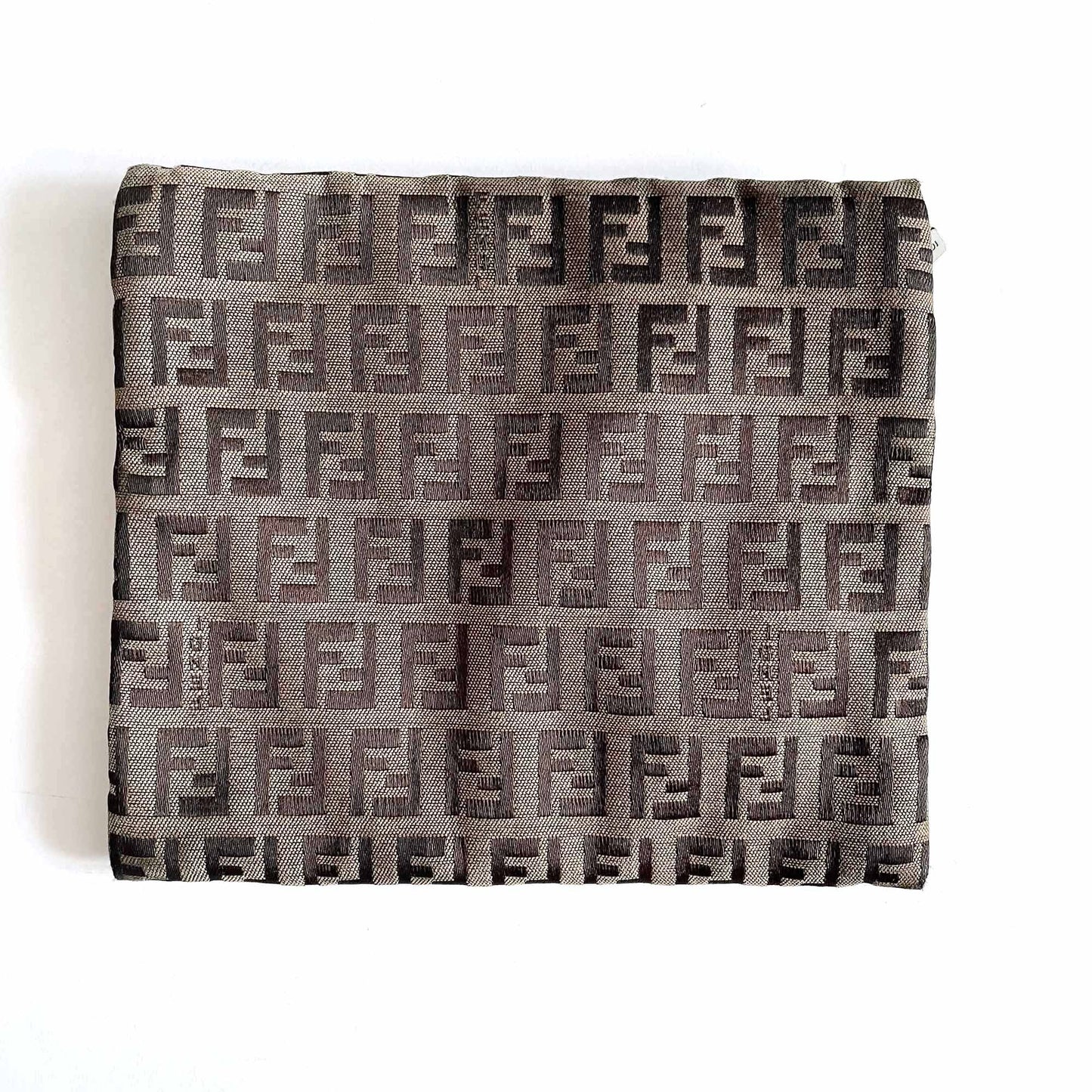vintage fendi zucca print zip pouch