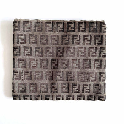 vintage fendi zucca print zip pouch