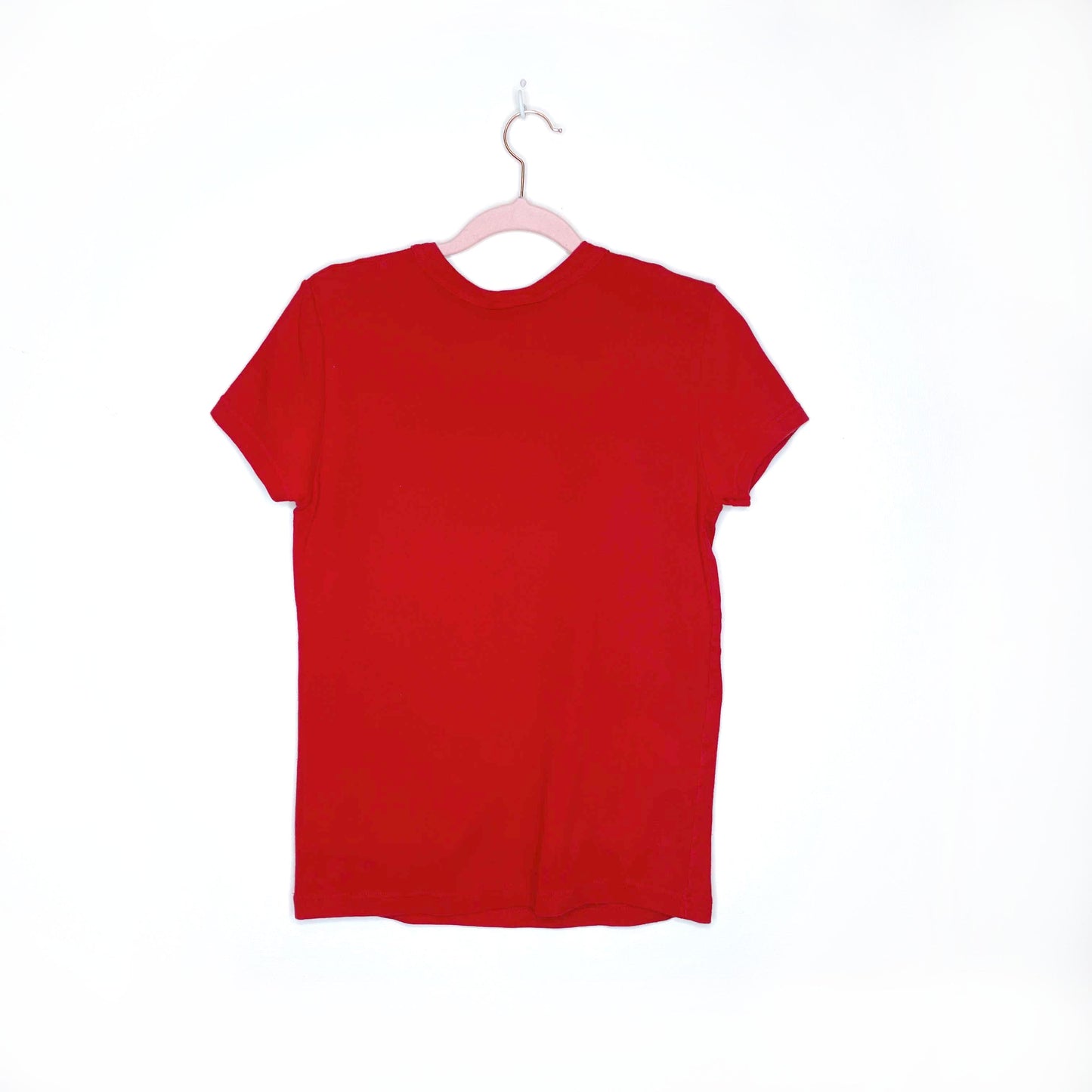 vintage red ferrari logo tee - size large
