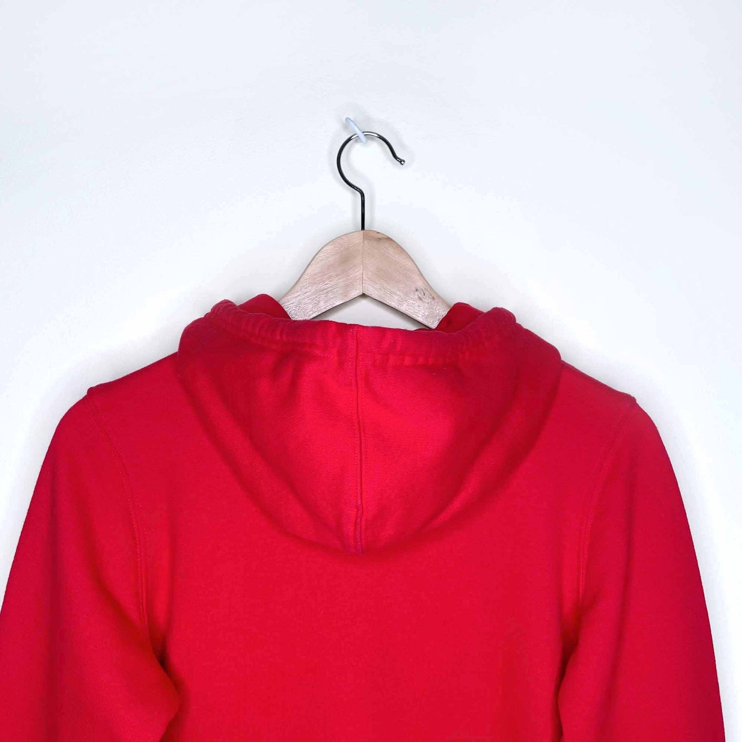 FILA unisex red hooded logo sweatshirt - size small