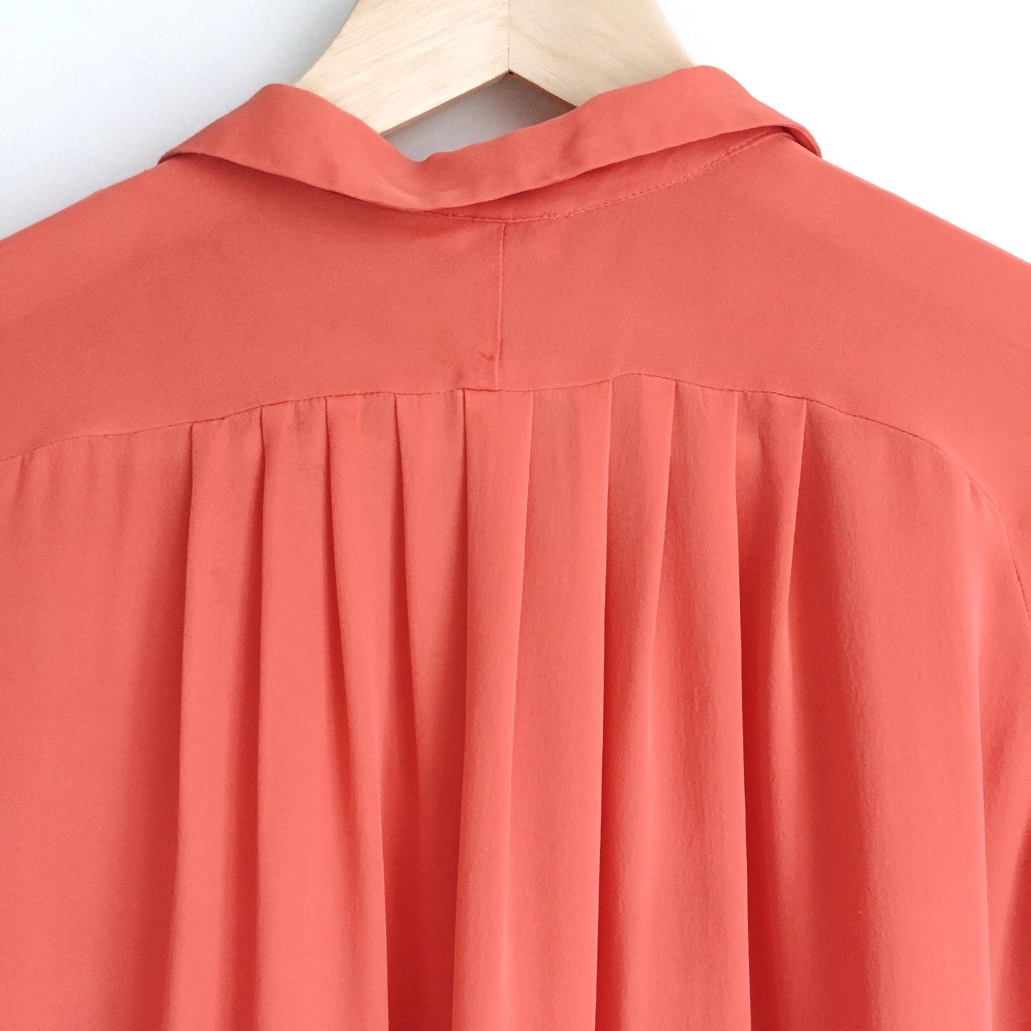Filippa K silk coral button down top - size xs