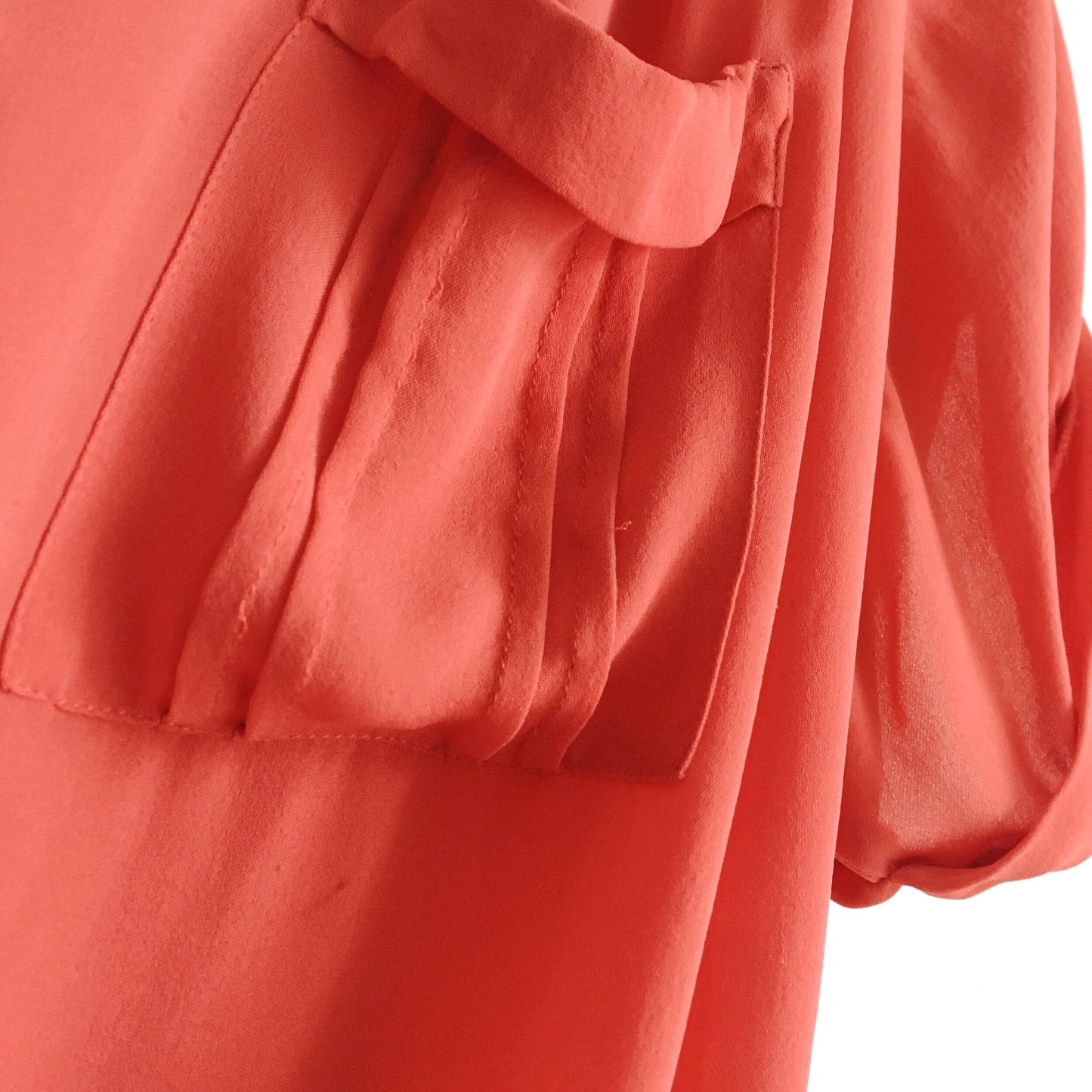Filippa K silk coral button down top - size xs
