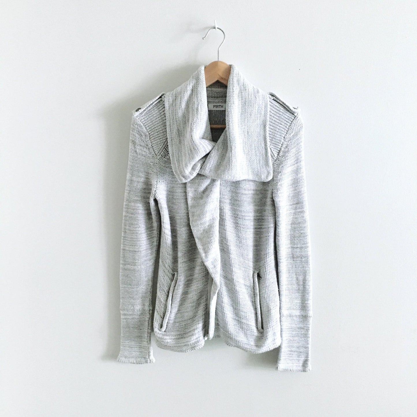 firth heather zip sweater cardigan jacket - size small