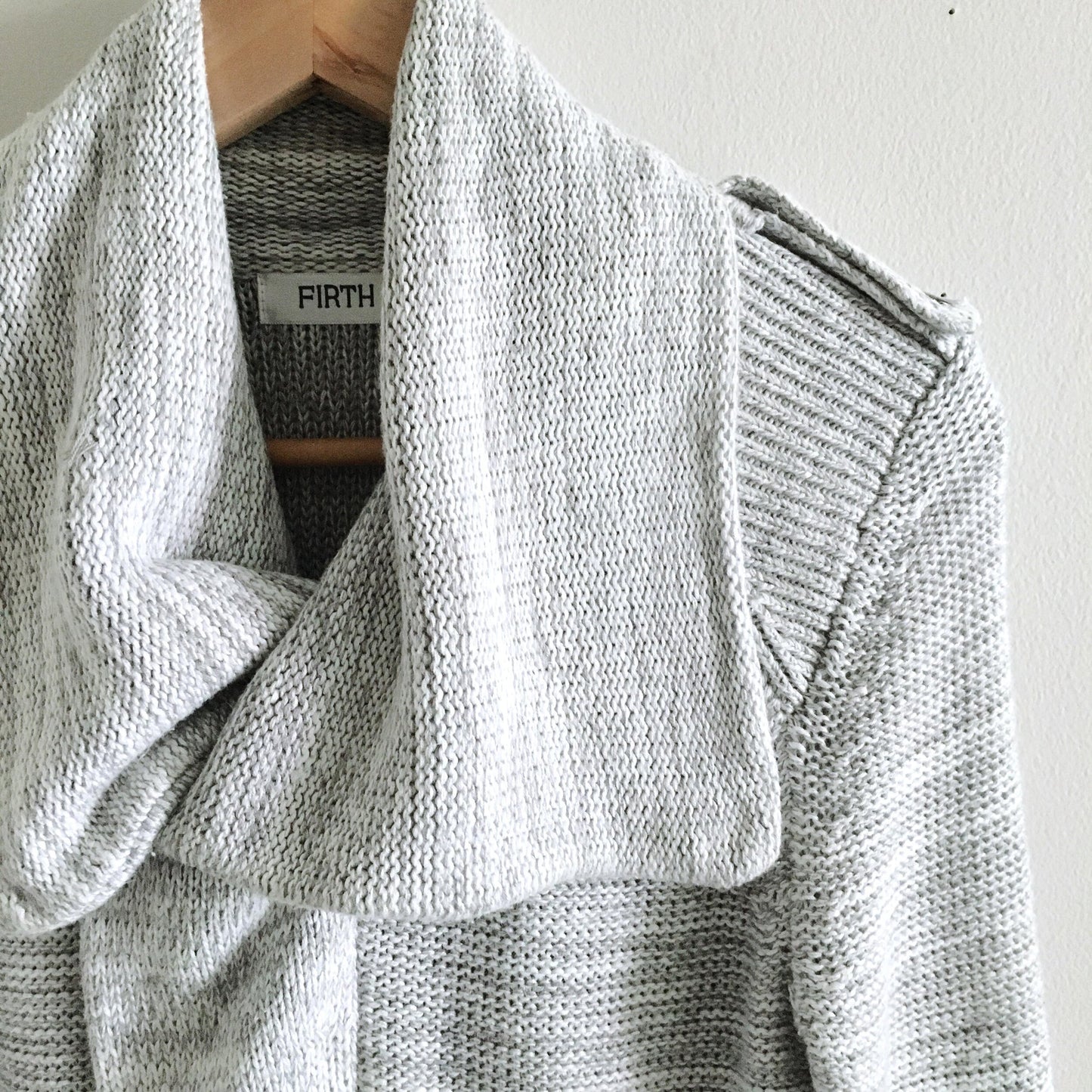 firth heather zip sweater cardigan jacket - size small