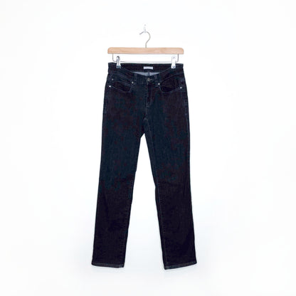 eileen fisher organic cotton straight leg jeans - size 2P