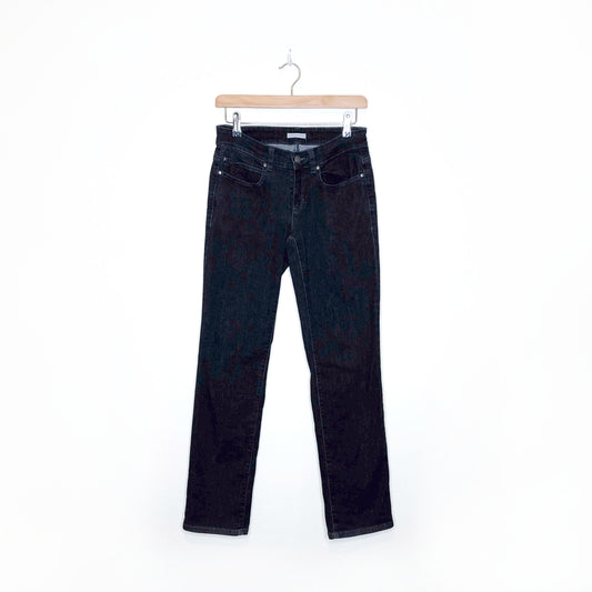 eileen fisher organic cotton straight leg jeans - size 2P