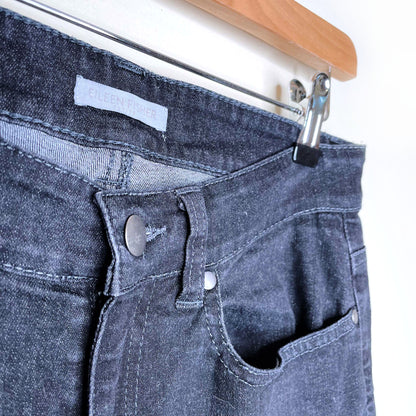 eileen fisher organic cotton straight leg jeans - size 2P