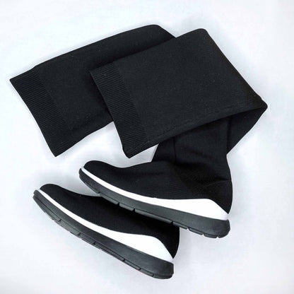 FitFlop Limited Edition Runway Over The Knee Sock Boots - size 7