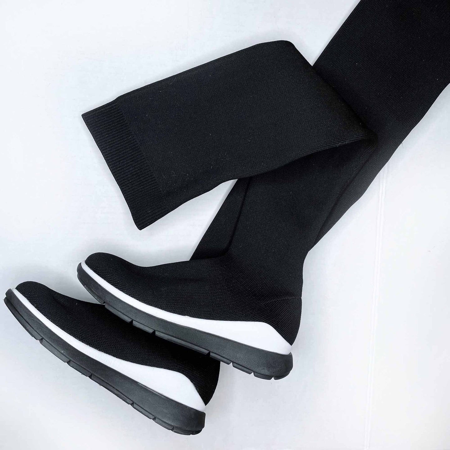 FitFlop Limited Edition Runway Over The Knee Sock Boots - size 7