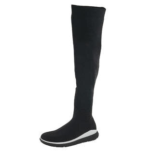 FitFlop Limited Edition Runway Over The Knee Sock Boots - size 7