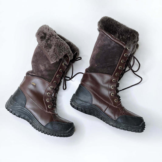 fjord iceland waterproof sheepskin adirondack extreme snowboot - size 6.5