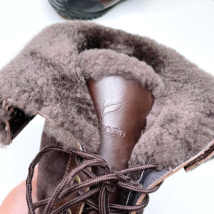 fjord iceland waterproof sheepskin adirondack extreme snowboot - size 6.5