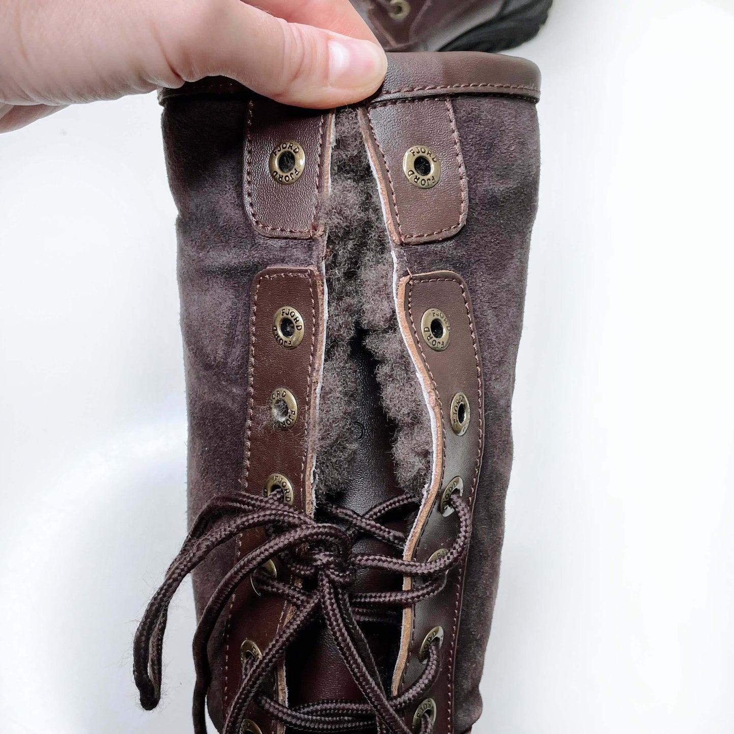 fjord iceland waterproof sheepskin adirondack extreme snowboot - size 6.5