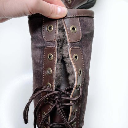 fjord iceland waterproof sheepskin adirondack extreme snowboot - size 6.5