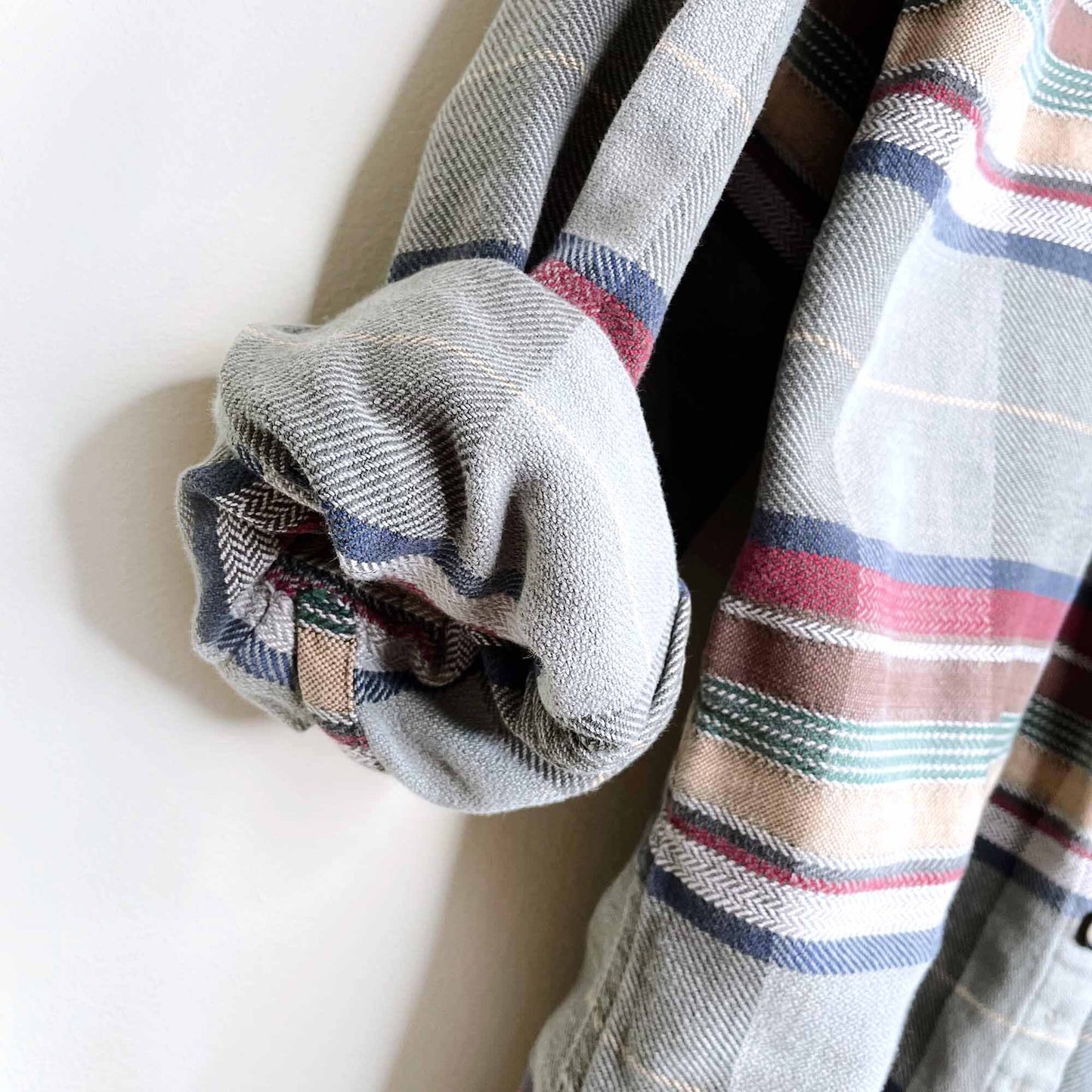 vintage pier connection flannel button down shirt - size large