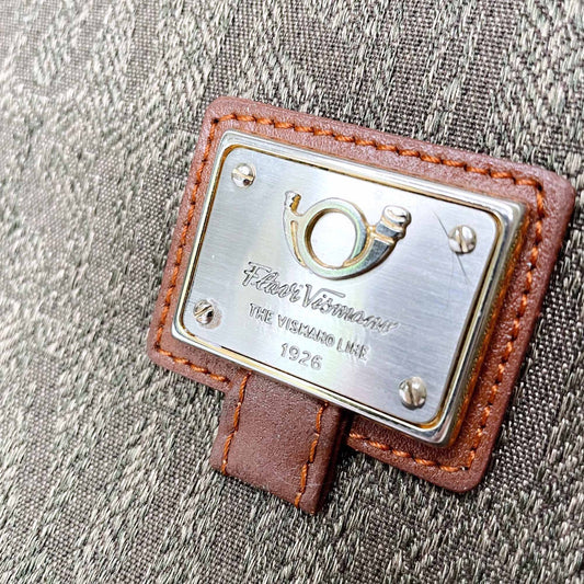 vintage 90s flavi vismano italy monogram clutch