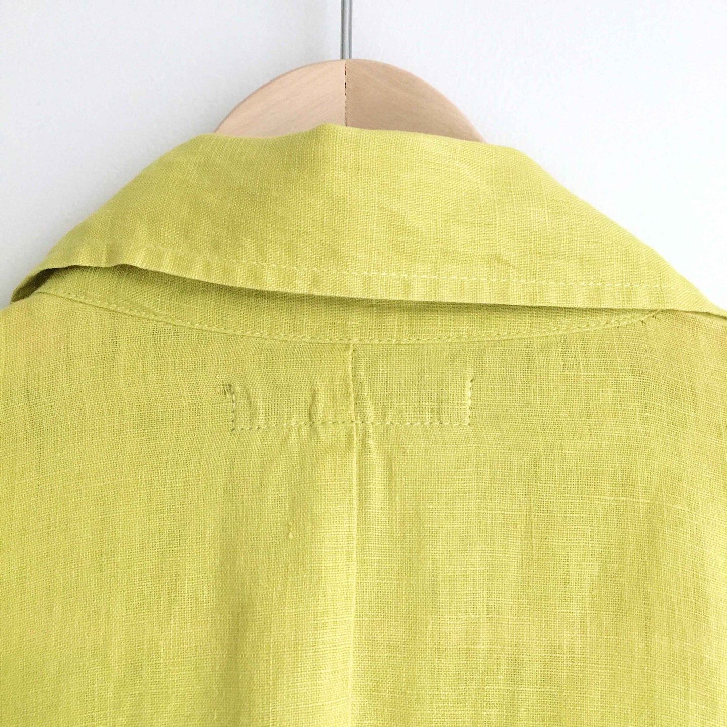 FLAX linen jacket in yellow - size Large