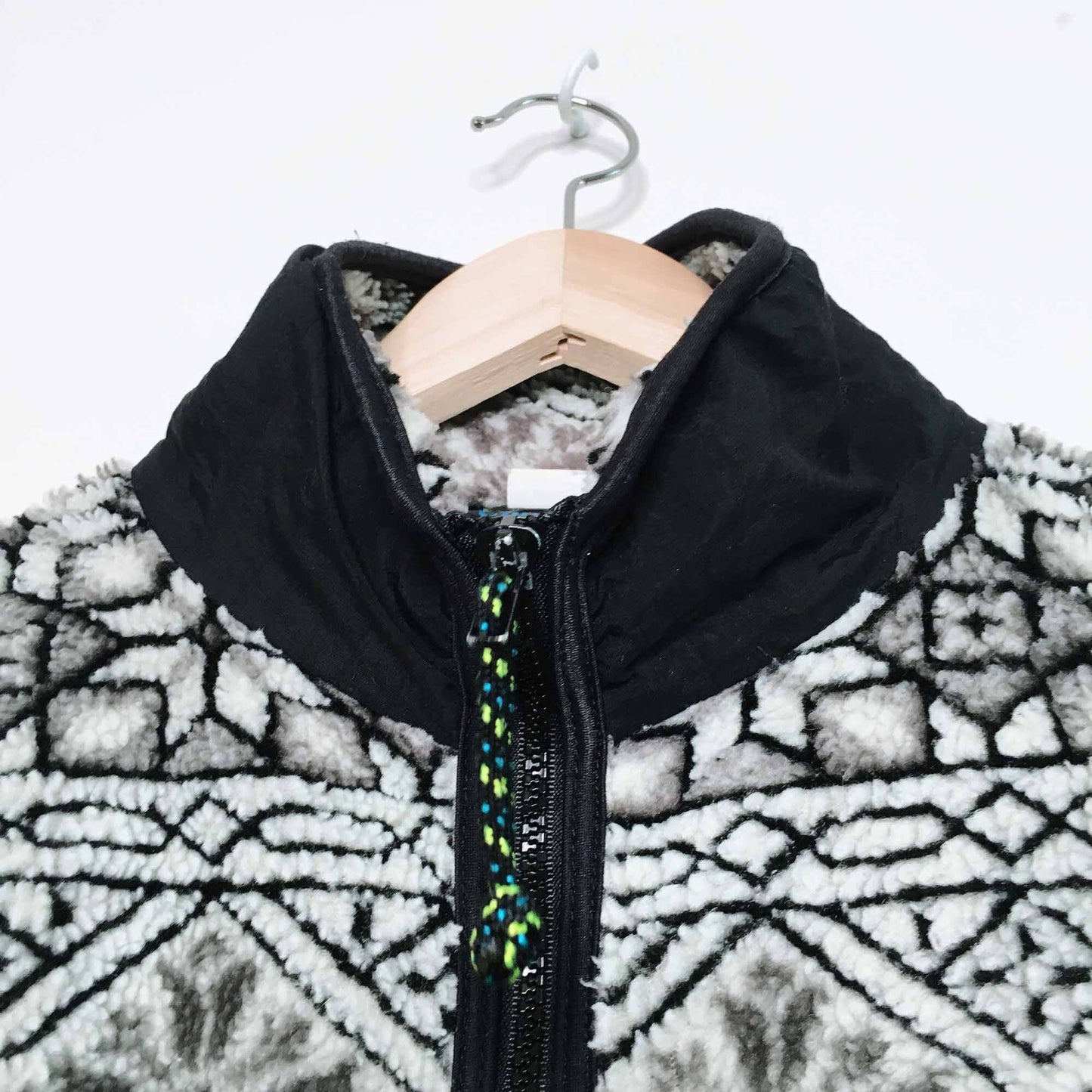 Vintage Climb High sherpa fleece sweater jacket - size 8