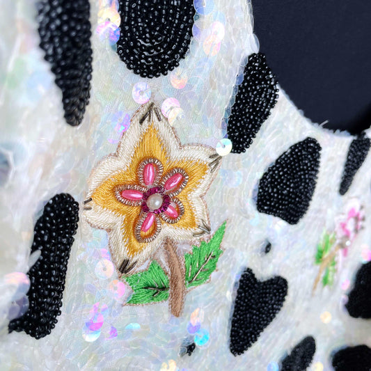 vintage flora nikrooz sequin tank - size xl