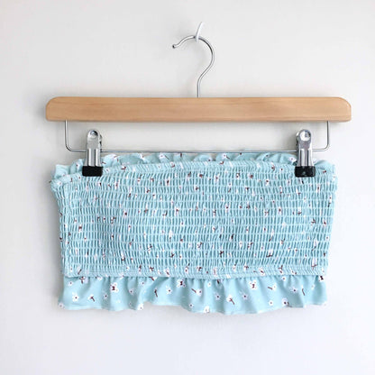 NWOT Nancy Lay 2-piece ruffled high rise swim suit - size Small