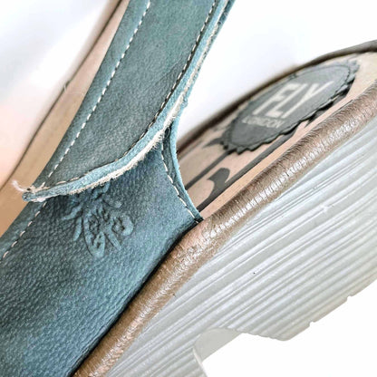 FLY London slingback leather wedge shoes - size 39