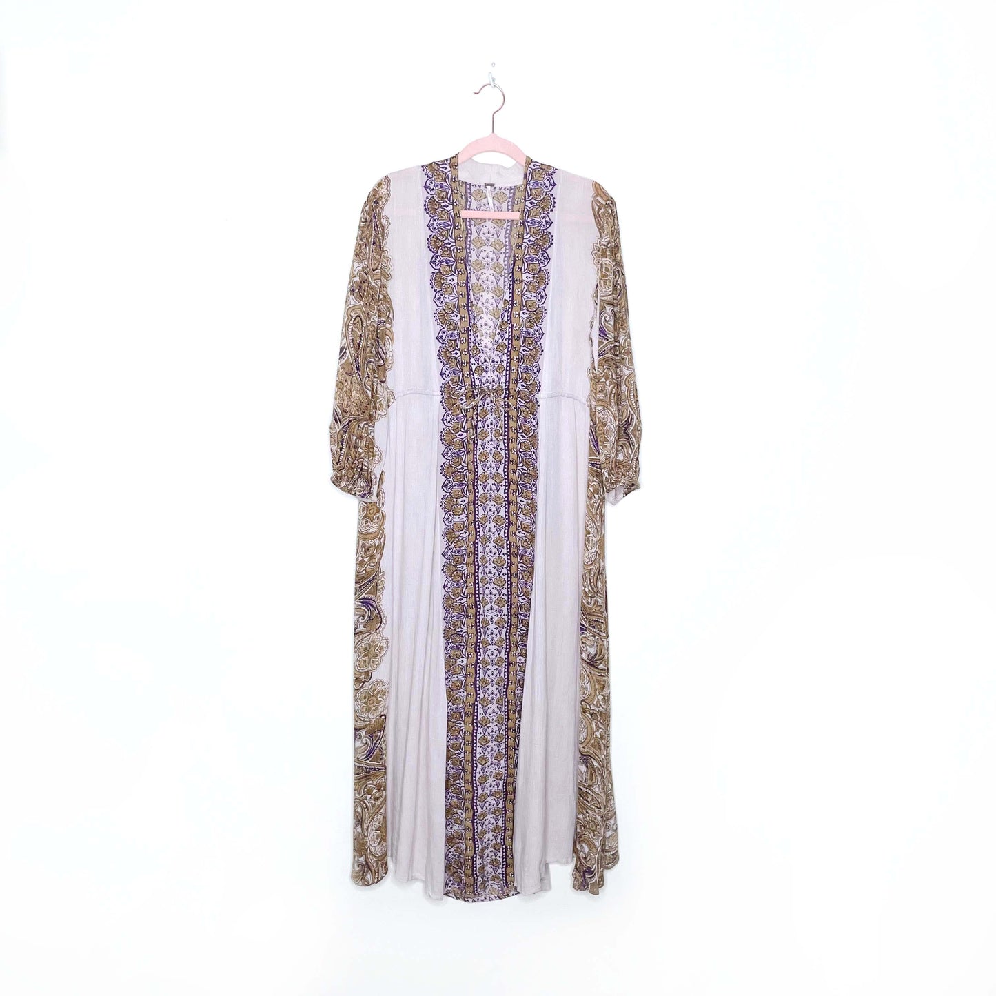 free people azalea combo empire caftan maxi dress - size large