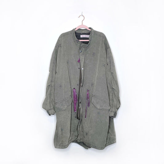 free people wildflower parka - size xl