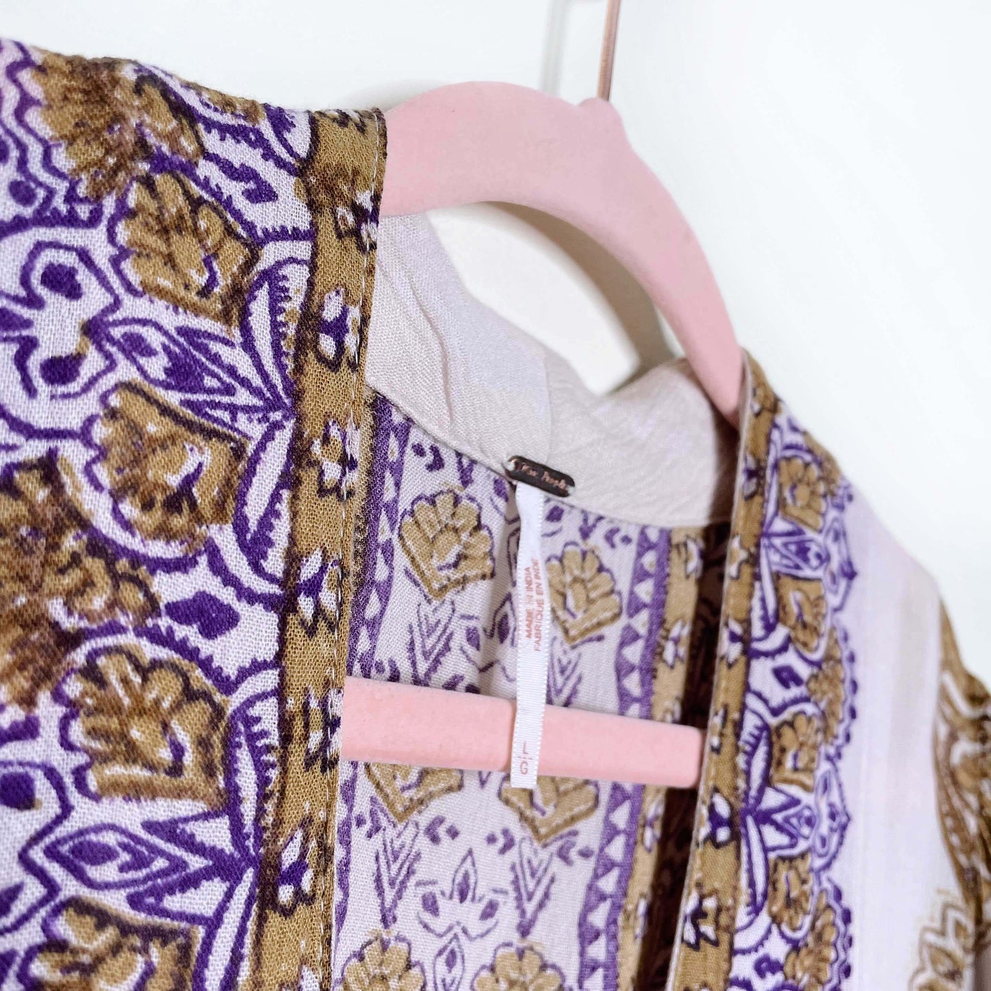 free people azalea combo empire caftan maxi dress - size large