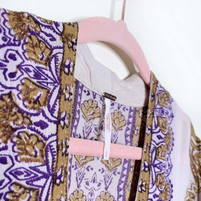 free people azalea combo empire caftan maxi dress - size large