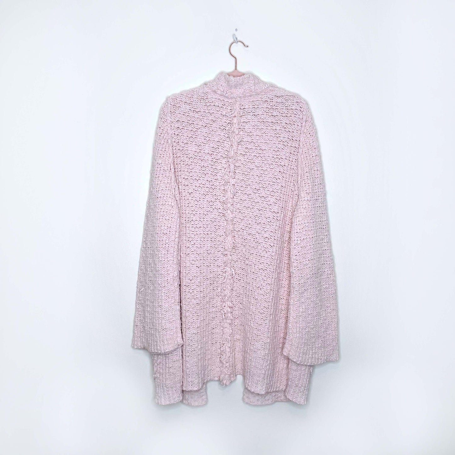 free people waterfront open chunky knit cardigan - size medium