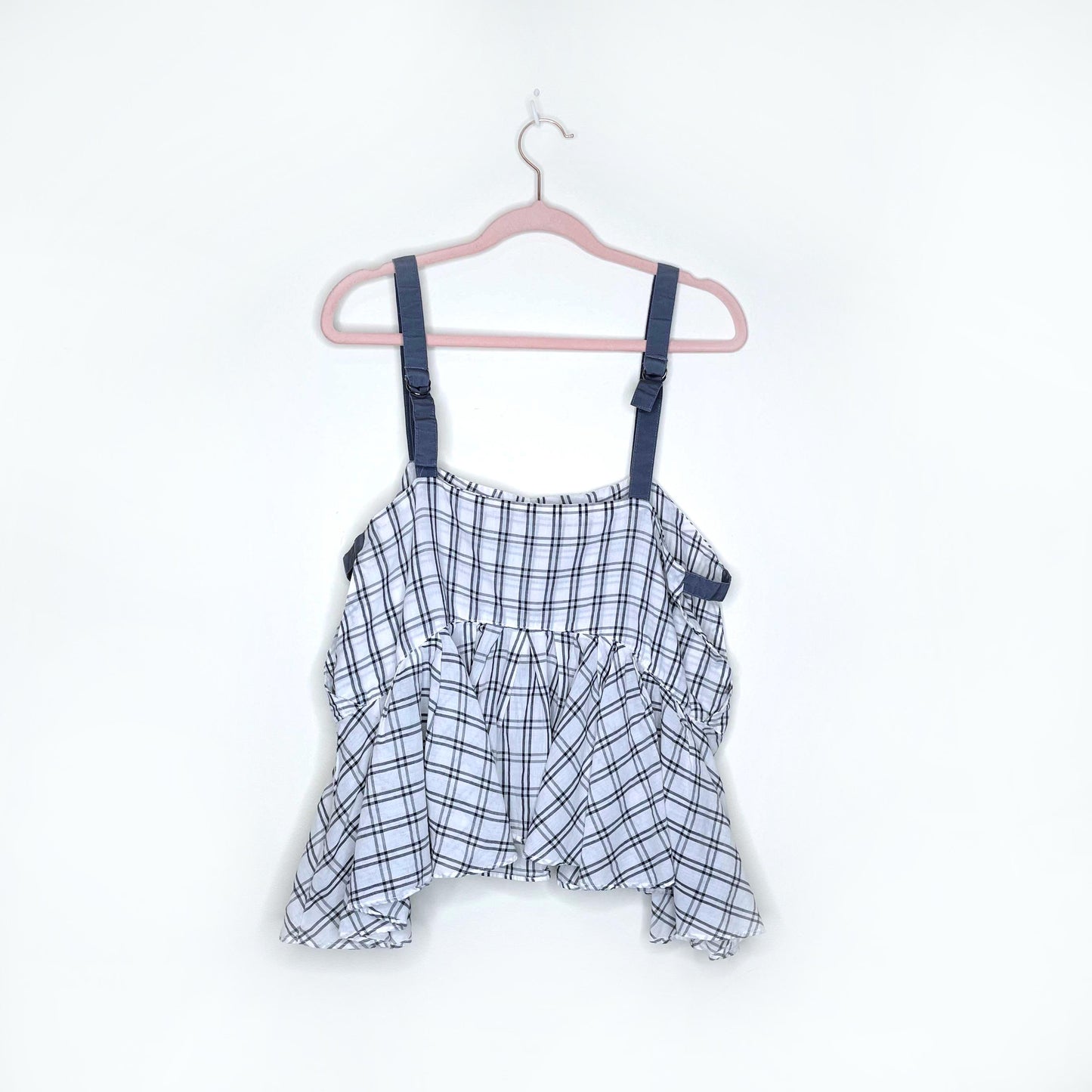 free people picnic plaid tank top - size large