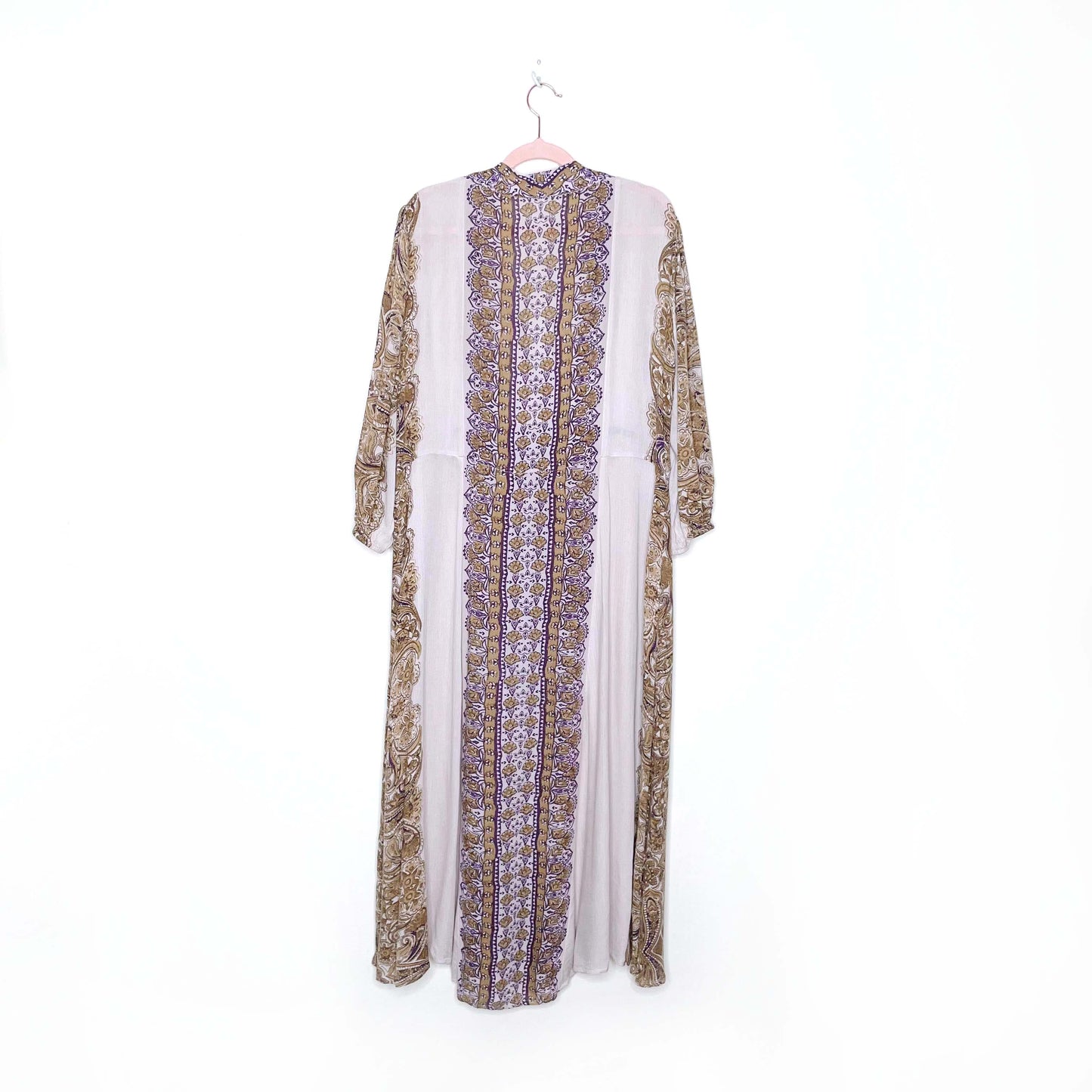 free people azalea combo empire caftan maxi dress - size large