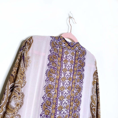 free people azalea combo empire caftan maxi dress - size large