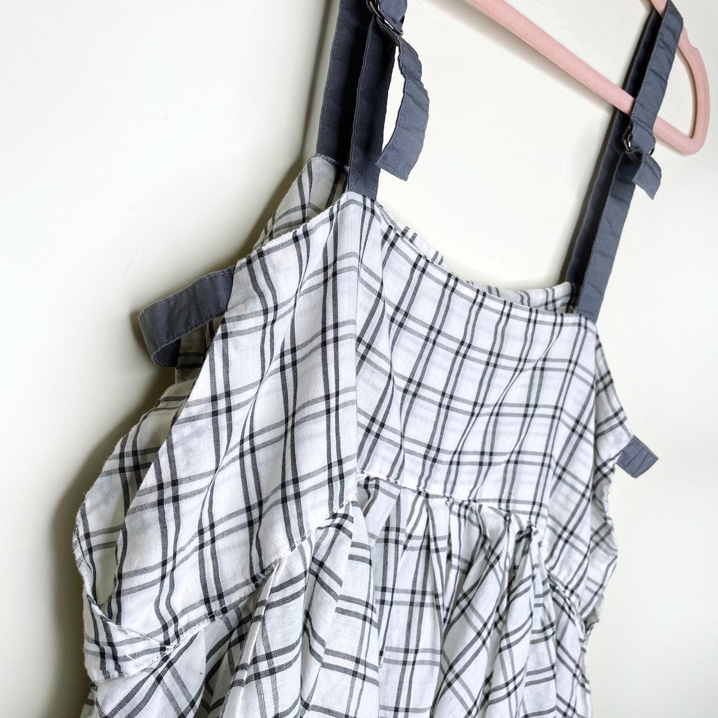 free people picnic plaid tank top - size large