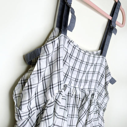 free people picnic plaid tank top - size large