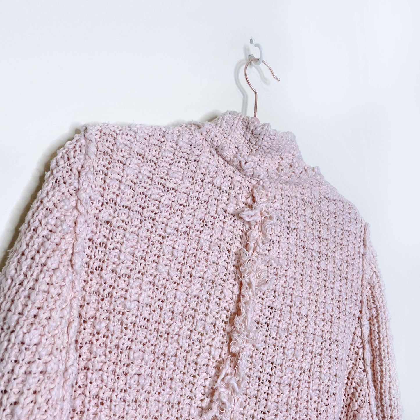 free people waterfront open chunky knit cardigan - size medium