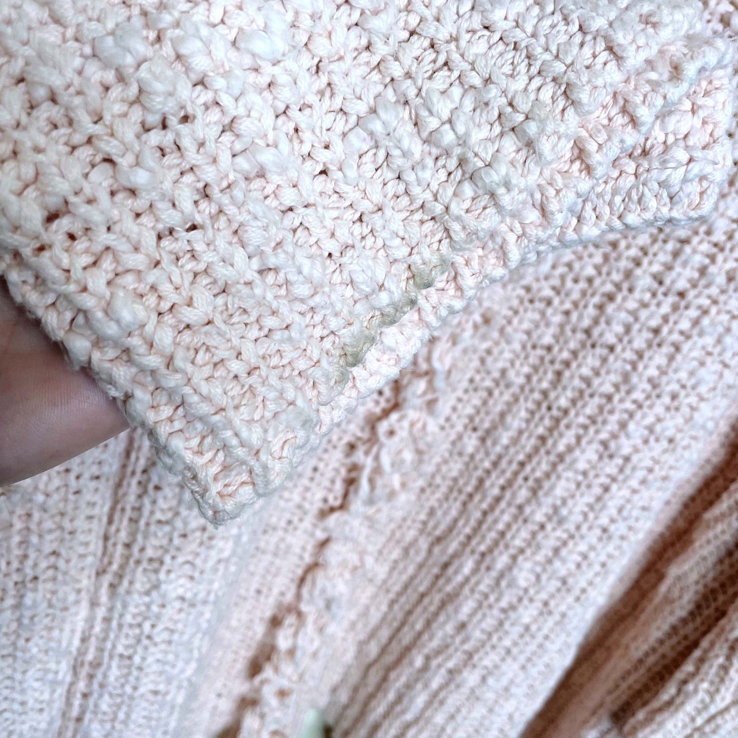 free people waterfront open chunky knit cardigan - size medium
