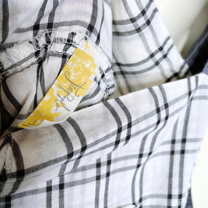 free people picnic plaid tank top - size large