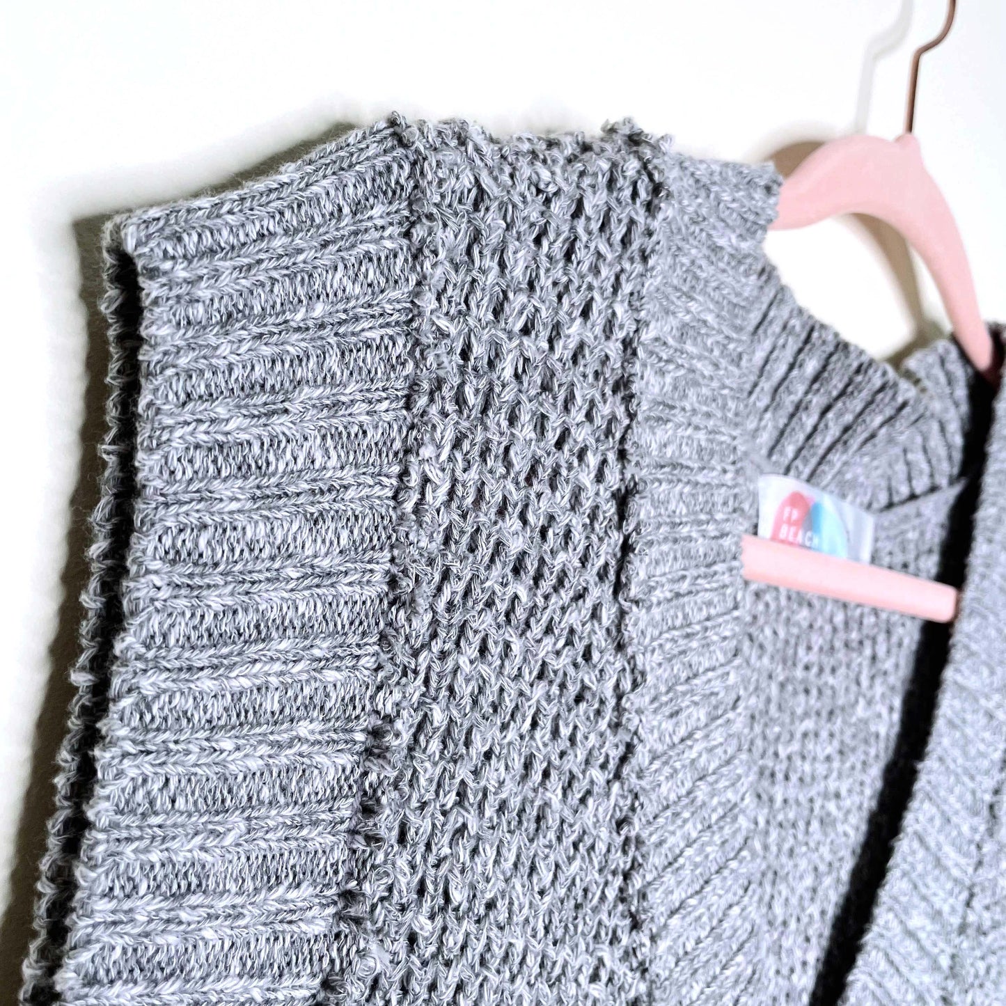 free people beach v-neck sleeveless knit maxi dress - size small