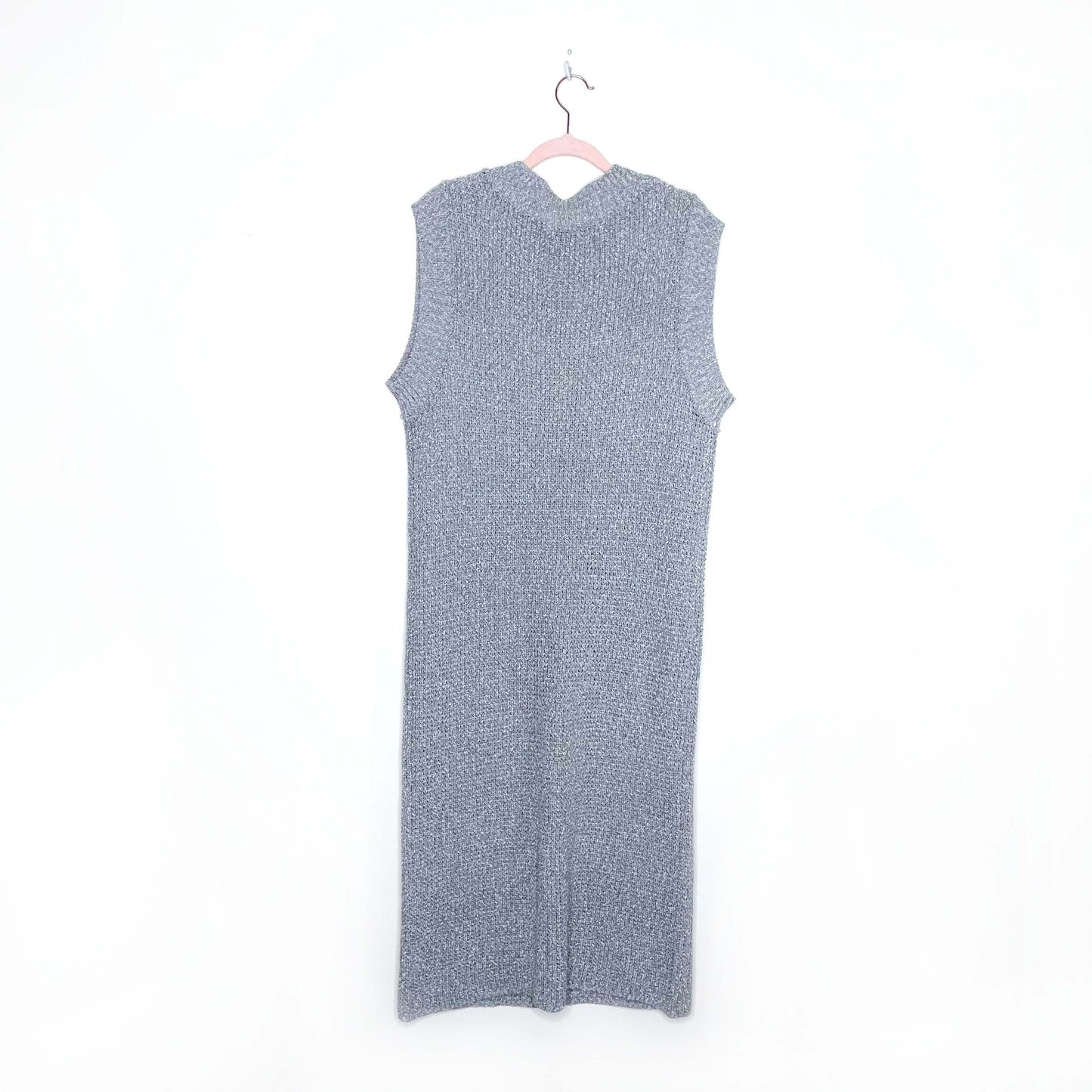 free people beach v-neck sleeveless knit maxi dress - size small