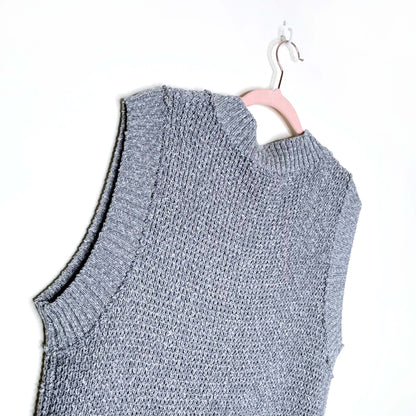 free people beach v-neck sleeveless knit maxi dress - size small