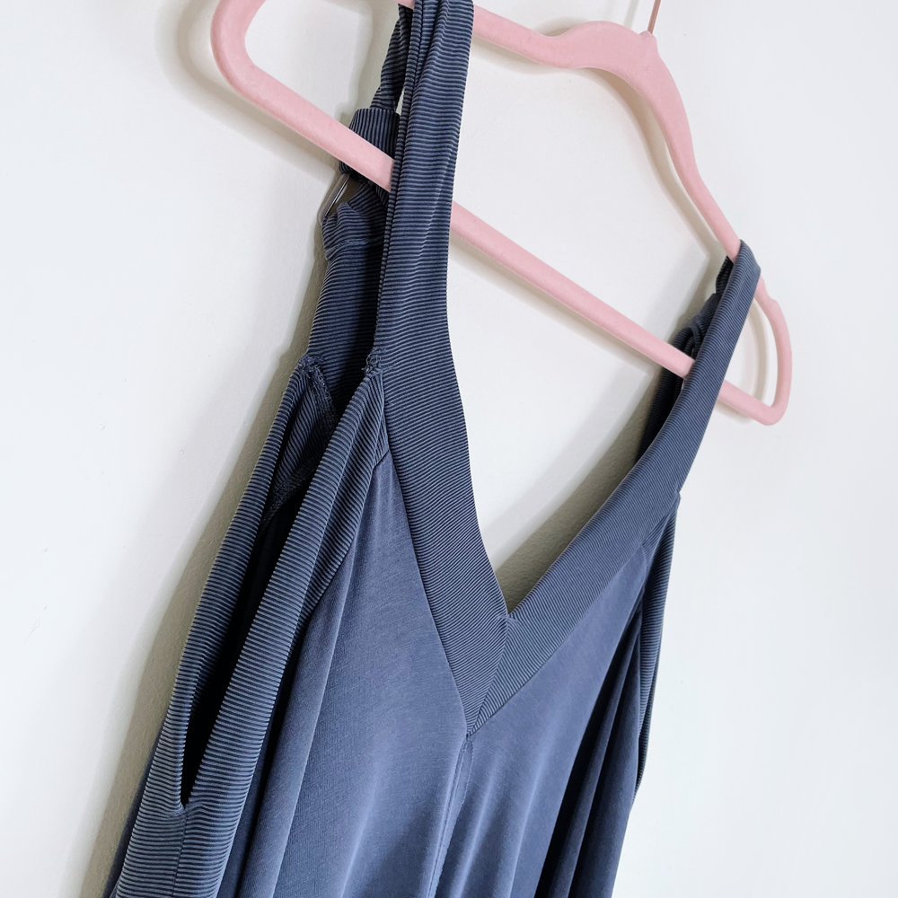 free people harem drop crotch wide leg jumpsuit - size xs/sm