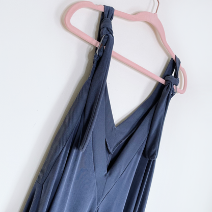 free people harem drop crotch wide leg jumpsuit - size xs/sm