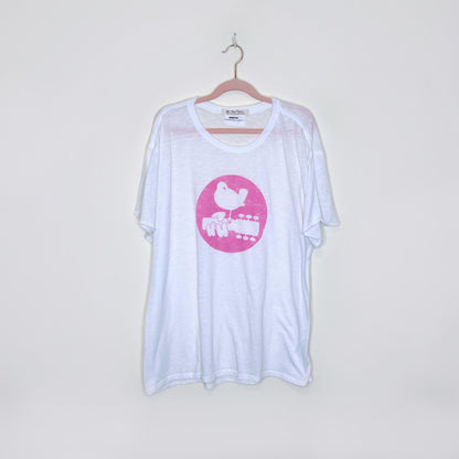 we the free woodstock clarity ringer tee - size large