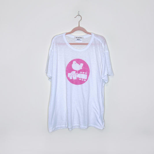 we the free woodstock clarity ringer tee - size large