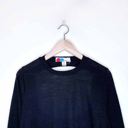 free people beach long sleeve swing hem open back dress - size large