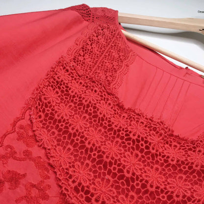 free people batwing boho blouse - size medium